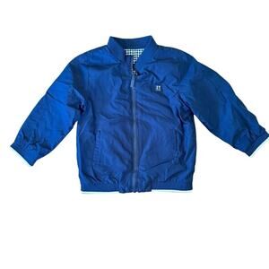 Mayoral Reversible Windbreaker Jacket Navy Blue & White  3T